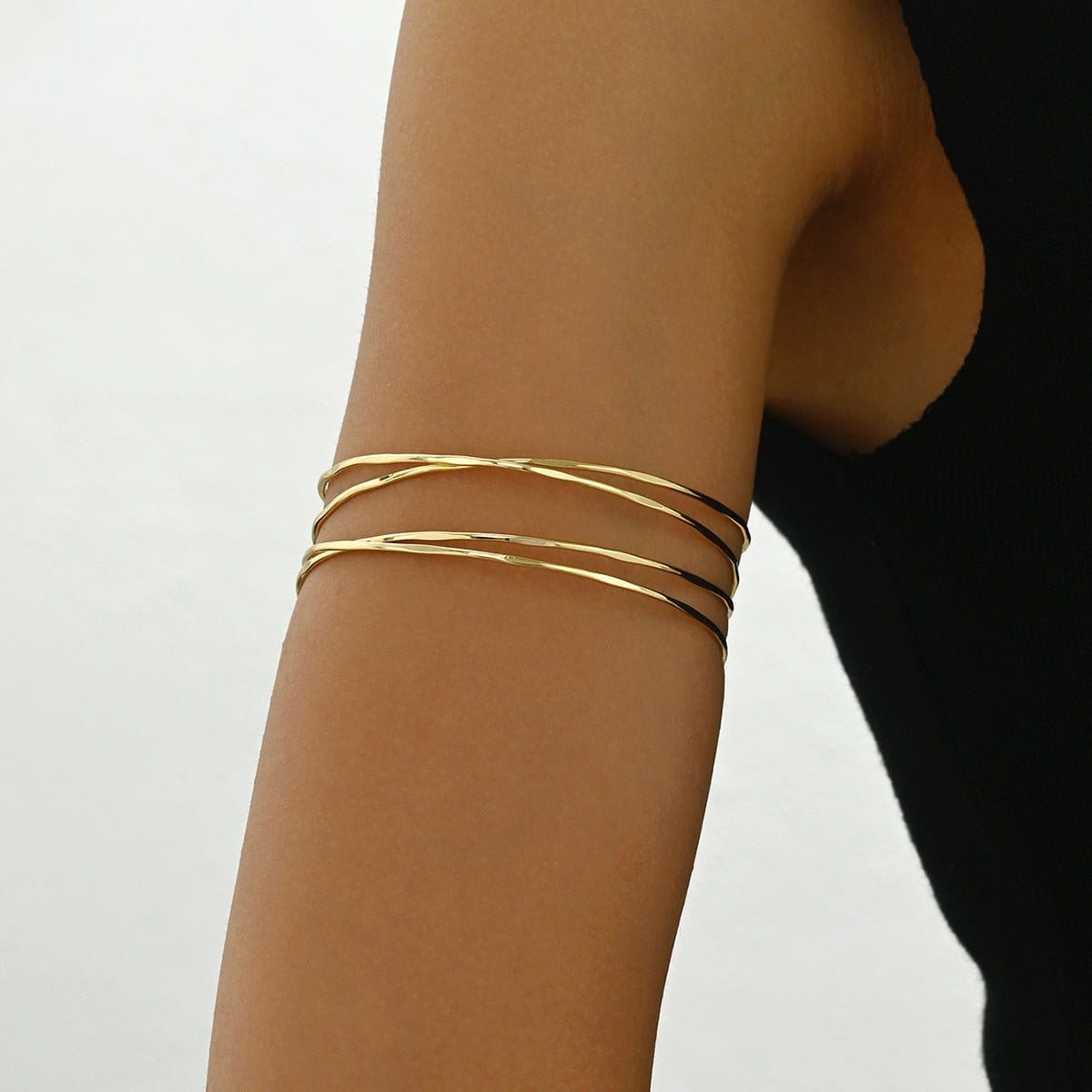Multi-Layer Geometric Arm Cuff Bracelet (MAC410) - A-1 Thread Vault