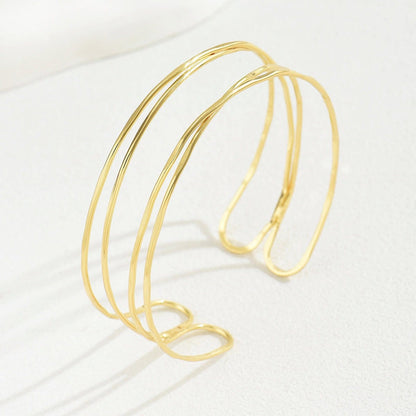 Multi-Layer Geometric Arm Cuff Bracelet (MAC410) - A-1 Thread Vault