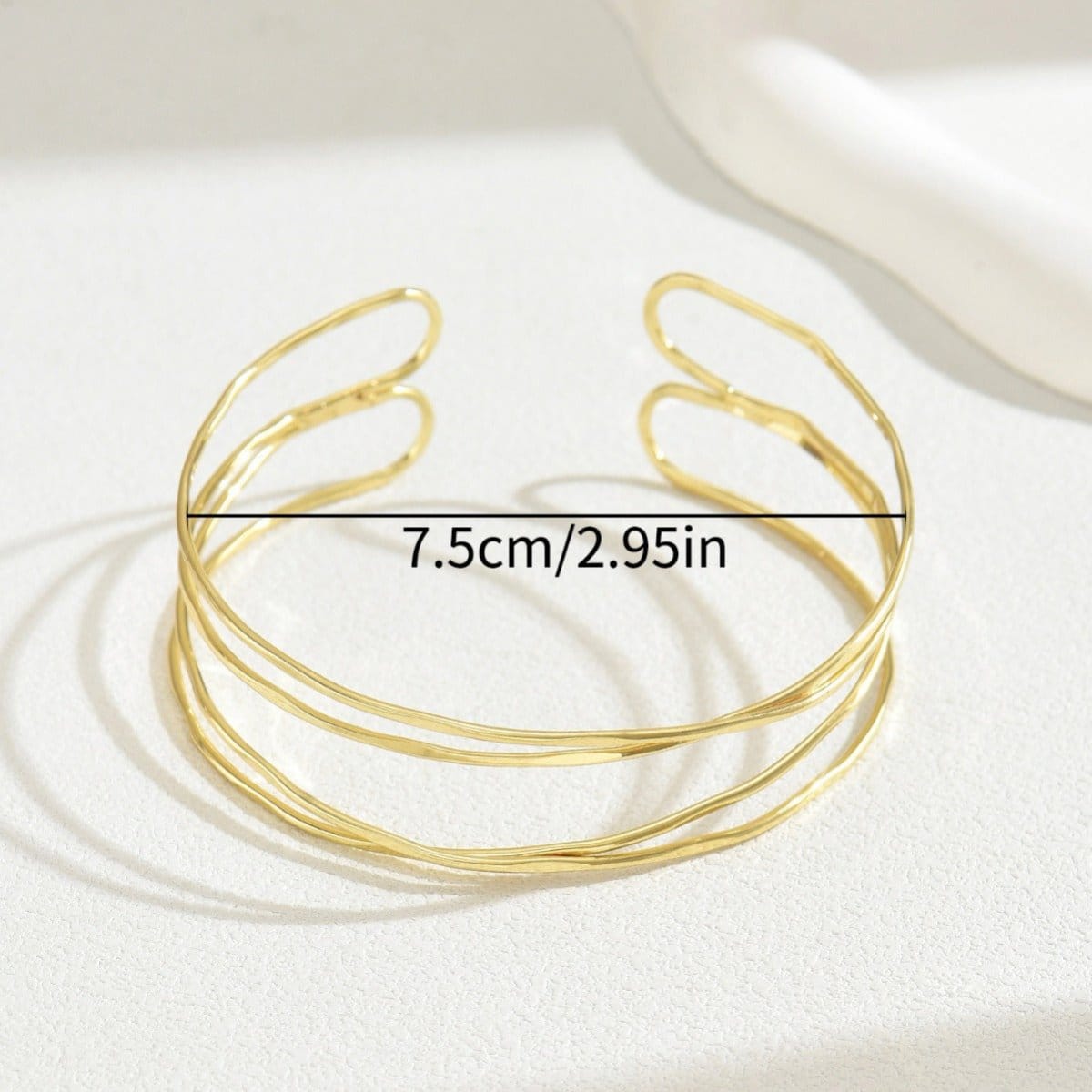 Multi-Layer Geometric Arm Cuff Bracelet (MAC410) - A-1 Thread Vault