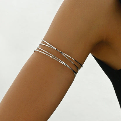 Multi-Layer Geometric Arm Cuff Bracelet (MAC410) - A-1 Thread Vault