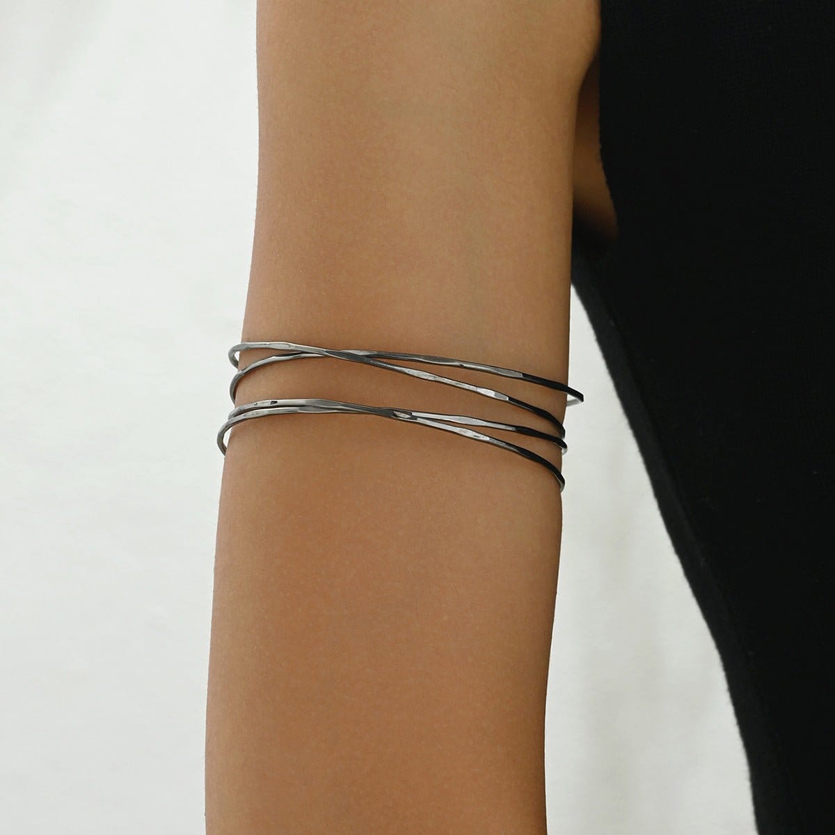 Multi-Layer Geometric Arm Cuff Bracelet (MAC410) - A-1 Thread Vault