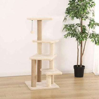 Multi-Platform Cat Condo Tree Tower With Scratching Post - A-1 Thread Vault
