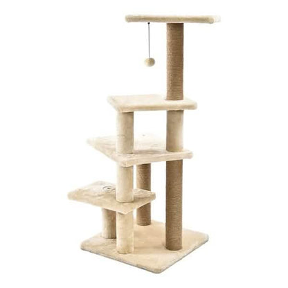Multi-Platform Cat Condo Tree Tower With Scratching Post - A-1 Thread Vault