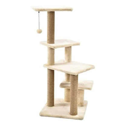 Multi-Platform Cat Condo Tree Tower With Scratching Post - A-1 Thread Vault