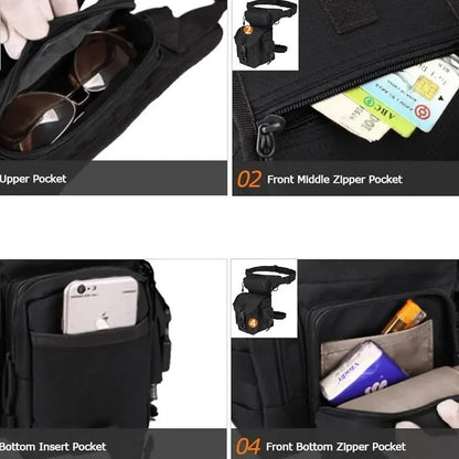 Multi-purpose Tactical Drop Leg Bag Tool Fanny Thigh Pack - A-1 Thread Vault