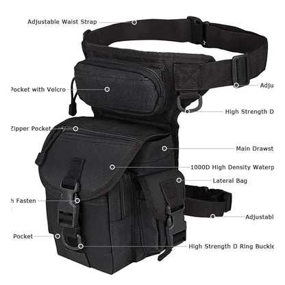 Multi-purpose Tactical Drop Leg Bag Tool Fanny Thigh Pack - A-1 Thread Vault