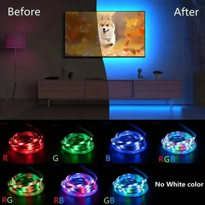Multicolor LED Light Strip for TV with Remote Control - A-1 Thread Vault