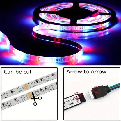 Multicolor LED Light Strip for TV with Remote Control - A-1 Thread Vault
