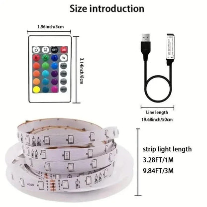 Multicolor LED Light Strip for TV with Remote Control - A-1 Thread Vault