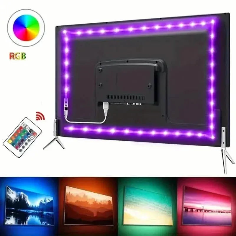 Multicolor LED Light Strip for TV with Remote Control - A-1 Thread Vault