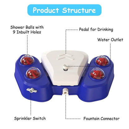 Multifunctional Automatic Pet Water Dispenser Outdoor Step-on Activated Sprinkler - A-1 Thread Vault