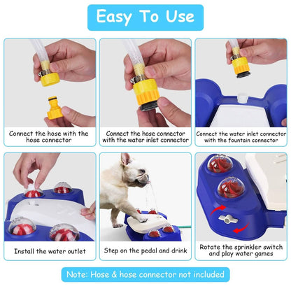 Multifunctional Automatic Pet Water Dispenser Outdoor Step-on Activated Sprinkler - A-1 Thread Vault