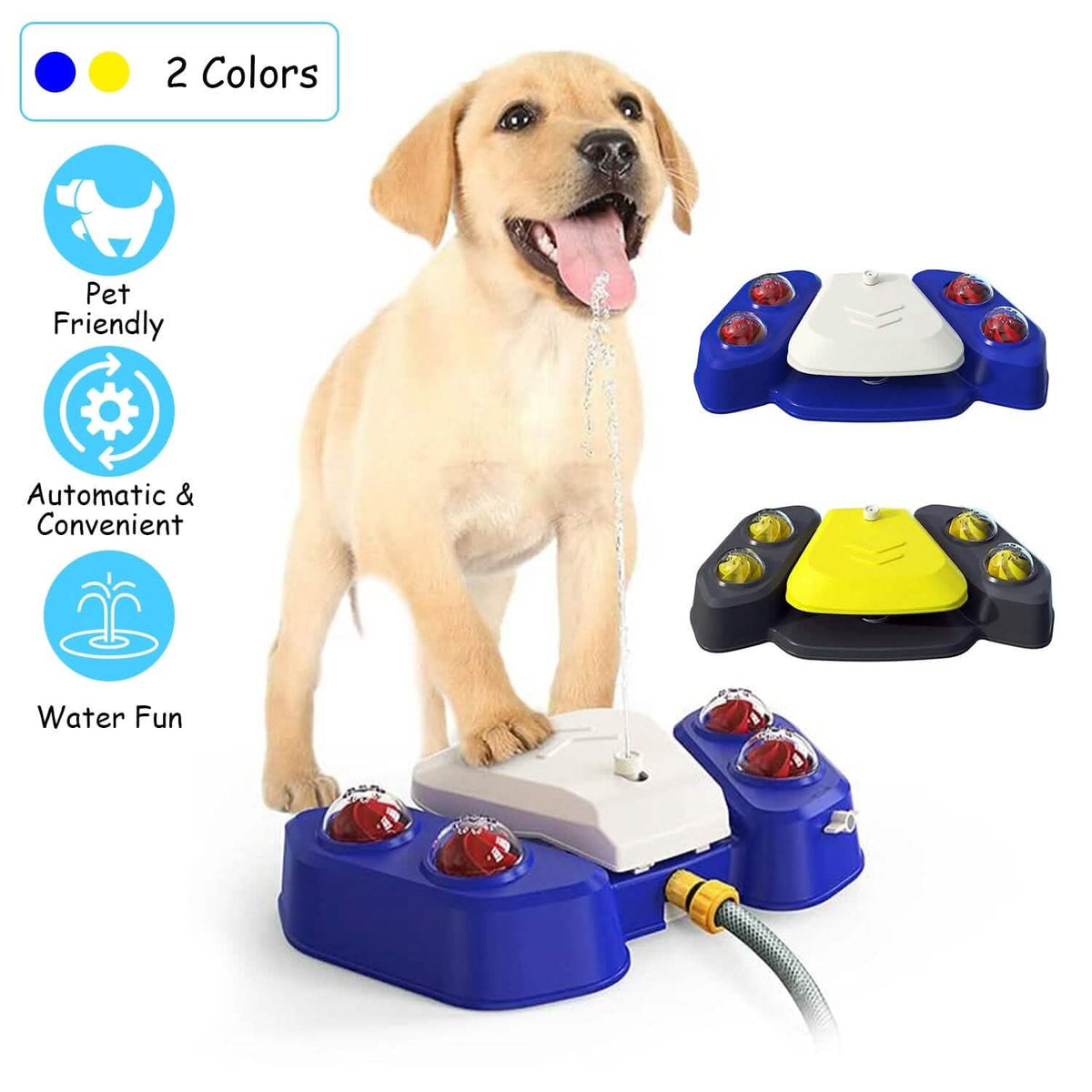 Multifunctional Automatic Pet Water Dispenser Outdoor Step-on Activated Sprinkler - A-1 Thread Vault