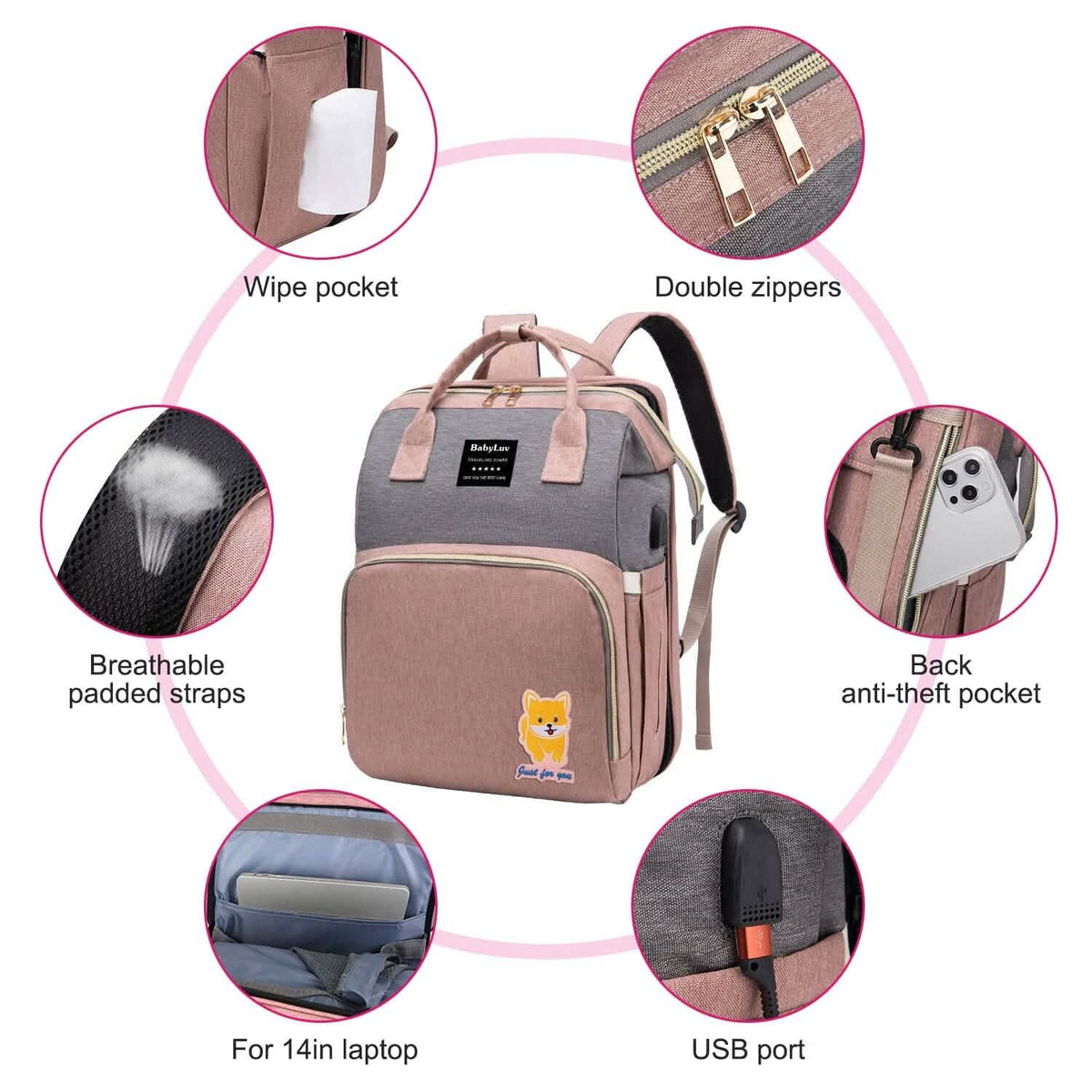 Multifunctional Diaper Bag Backpack - A-1 Thread Vault