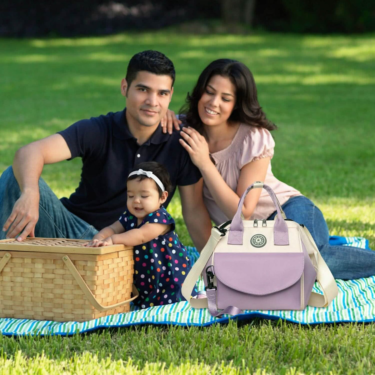 Multifunctional Diaper Changing Bag with 2 Insulated Pockets Commute Bag - A-1 Thread Vault