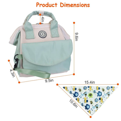 Multifunctional Diaper Changing Bag with 2 Insulated Pockets Commute Bag - A-1 Thread Vault