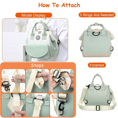 Multifunctional Diaper Changing Bag with 2 Insulated Pockets Commute Bag - A-1 Thread Vault