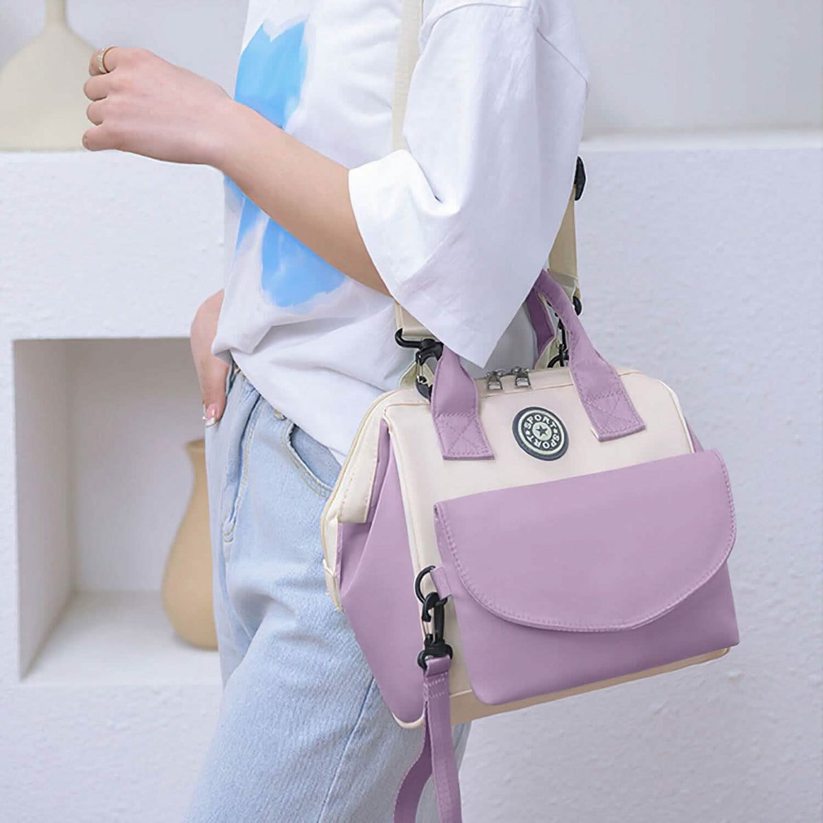 Multifunctional Diaper Changing Bag with 2 Insulated Pockets Commute Bag - A-1 Thread Vault
