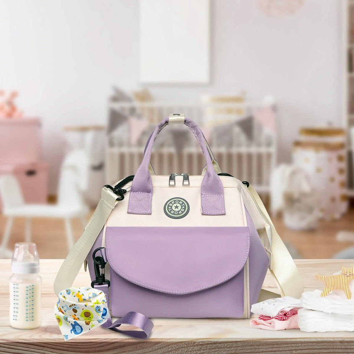 Multifunctional Diaper Changing Bag with 2 Insulated Pockets Commute Bag - A-1 Thread Vault