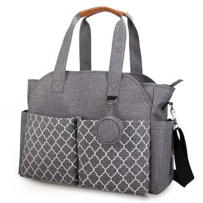Multifunctional Diaper Changing Tote Bag with Adjustable Messenger Strap - A-1 Thread Vault