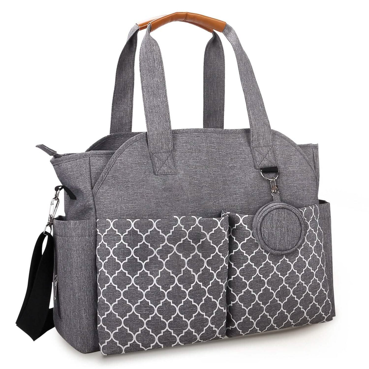 Multifunctional Diaper Changing Tote Bag with Adjustable Messenger Strap - A-1 Thread Vault
