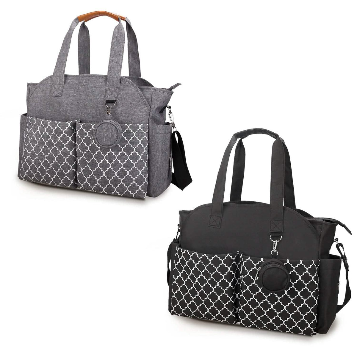 Multifunctional Diaper Changing Tote Bag with Adjustable Messenger Strap - A-1 Thread Vault