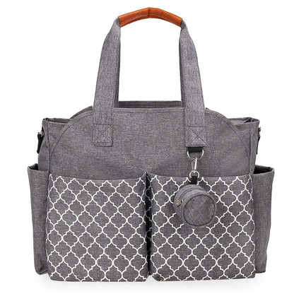 Multifunctional Diaper Changing Tote Bag with Adjustable Messenger Strap - A-1 Thread Vault