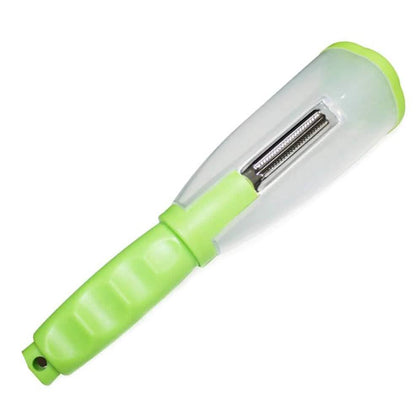 Multifunctional Fruit Vegetable Peeler With Storage Box Tube - A-1 Thread Vault