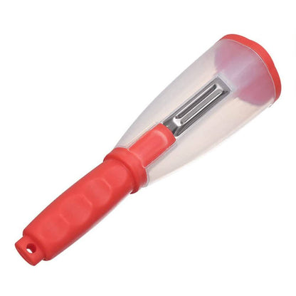 Multifunctional Fruit Vegetable Peeler With Storage Box Tube - A-1 Thread Vault