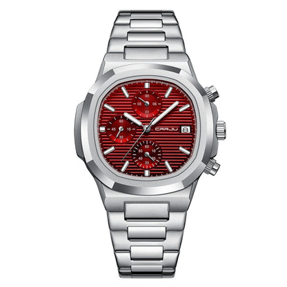 Multifunctional Quartz Waterproof Calendar Six-pin Watch - A-1 Thread Vault