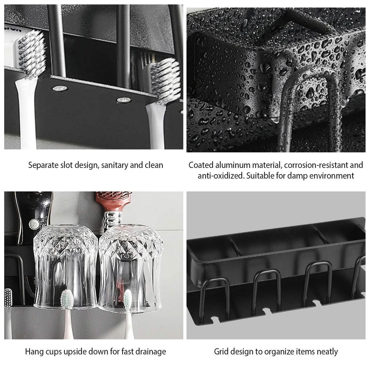 Multifunctional Toothbrush Holder Rack Organizer - A-1 Thread Vault