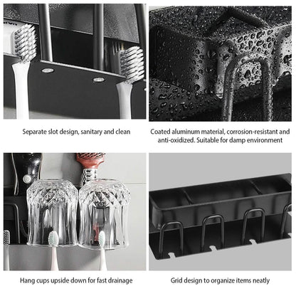 Multifunctional Toothbrush Holder Rack Organizer - A-1 Thread Vault