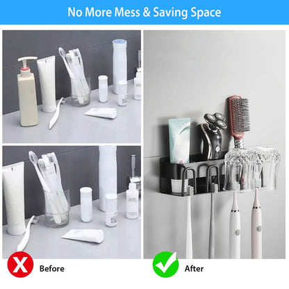 Multifunctional Toothbrush Holder Rack Organizer - A-1 Thread Vault
