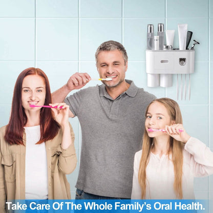 Multifunctional Wall Mount Toothbrush Holder Rack Organizer - A-1 Thread Vault
