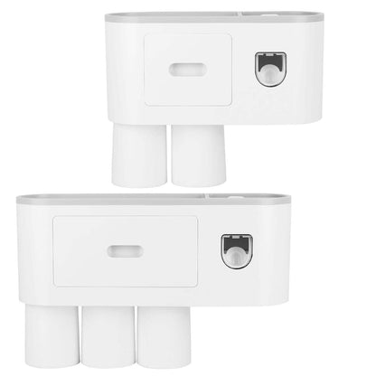 Multifunctional Wall Mount Toothbrush Holder Rack Organizer - A-1 Thread Vault