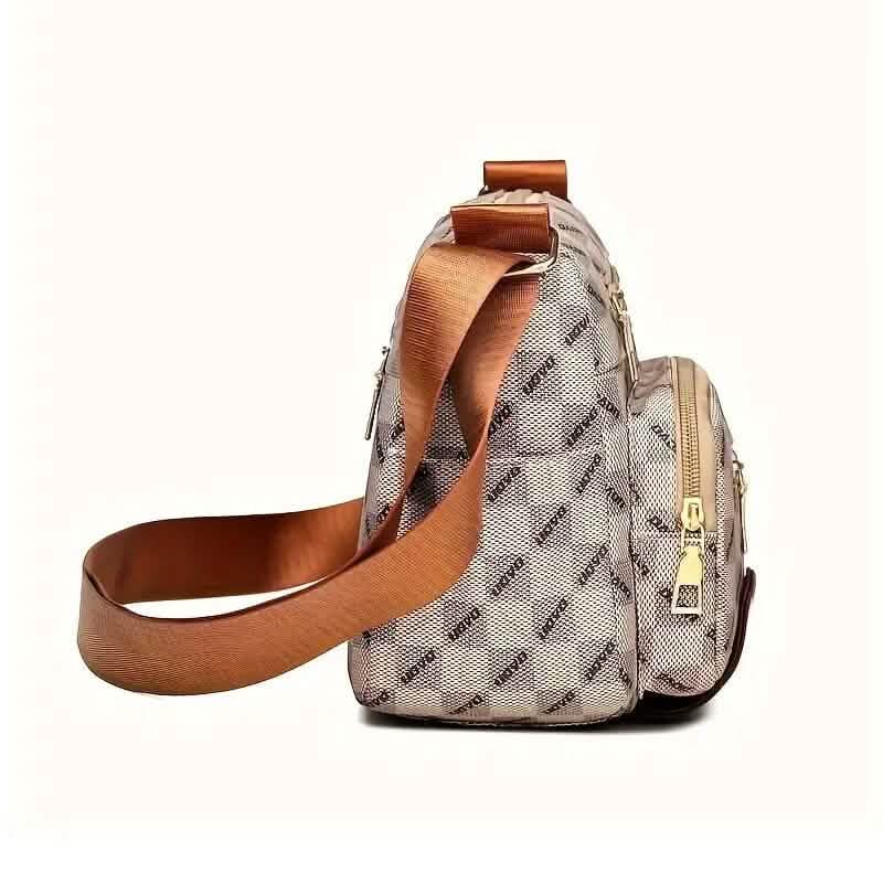 Multiple Pockets Trendy Plaid Crossbody Bag - A-1 Thread Vault