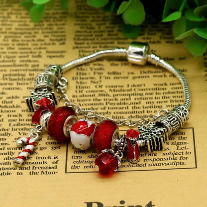 Murano and Swarovski Crystal Christmas Bracelet - A-1 Thread Vault