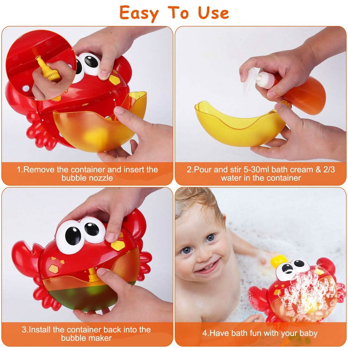Musical Bubble Bath Maker for Bathtubs Toddler Bubble Machine - A-1 Thread Vault