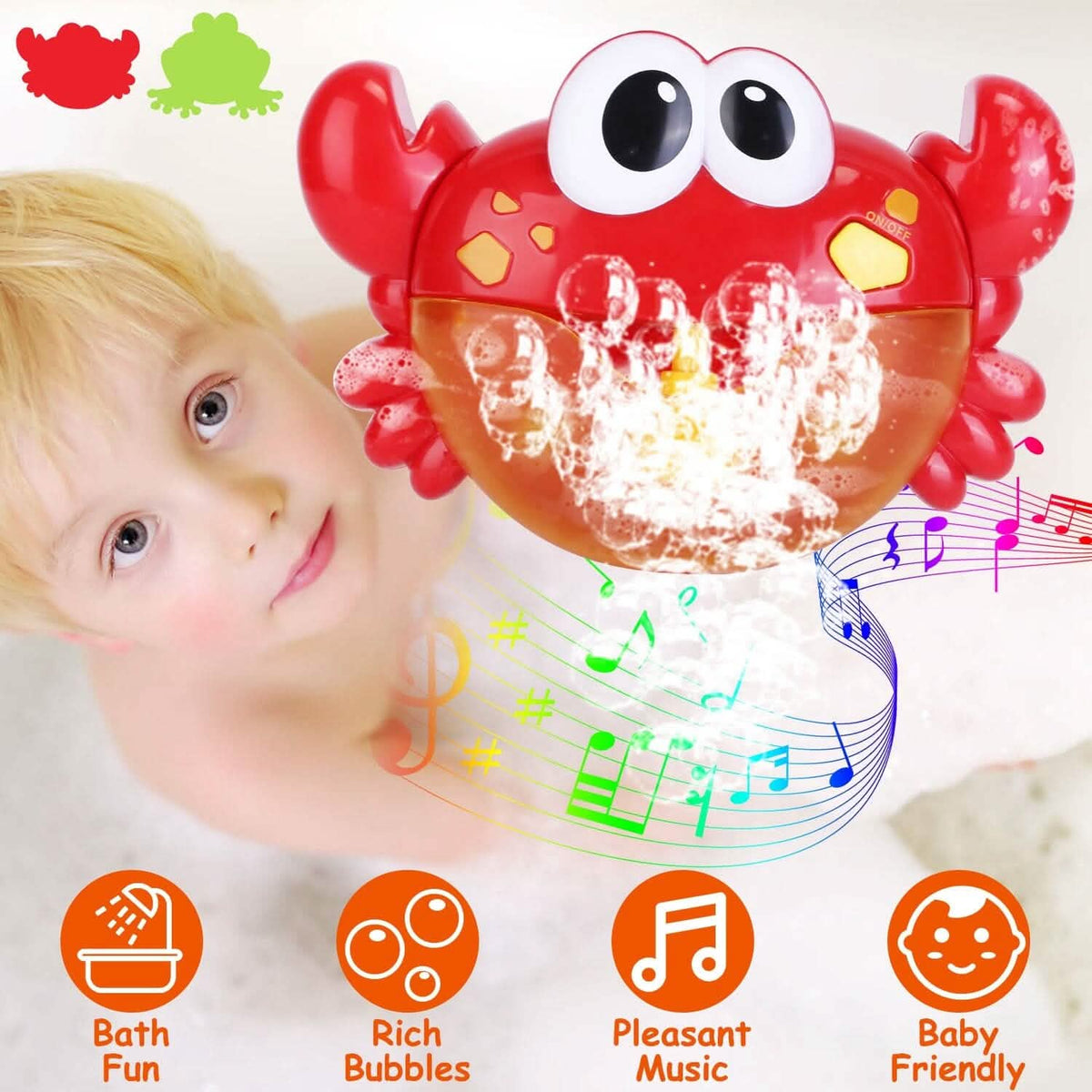 Musical Bubble Bath Maker for Bathtubs Toddler Bubble Machine - A-1 Thread Vault