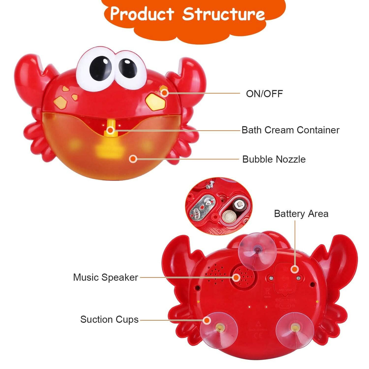 Musical Bubble Bath Maker for Bathtubs Toddler Bubble Machine - A-1 Thread Vault