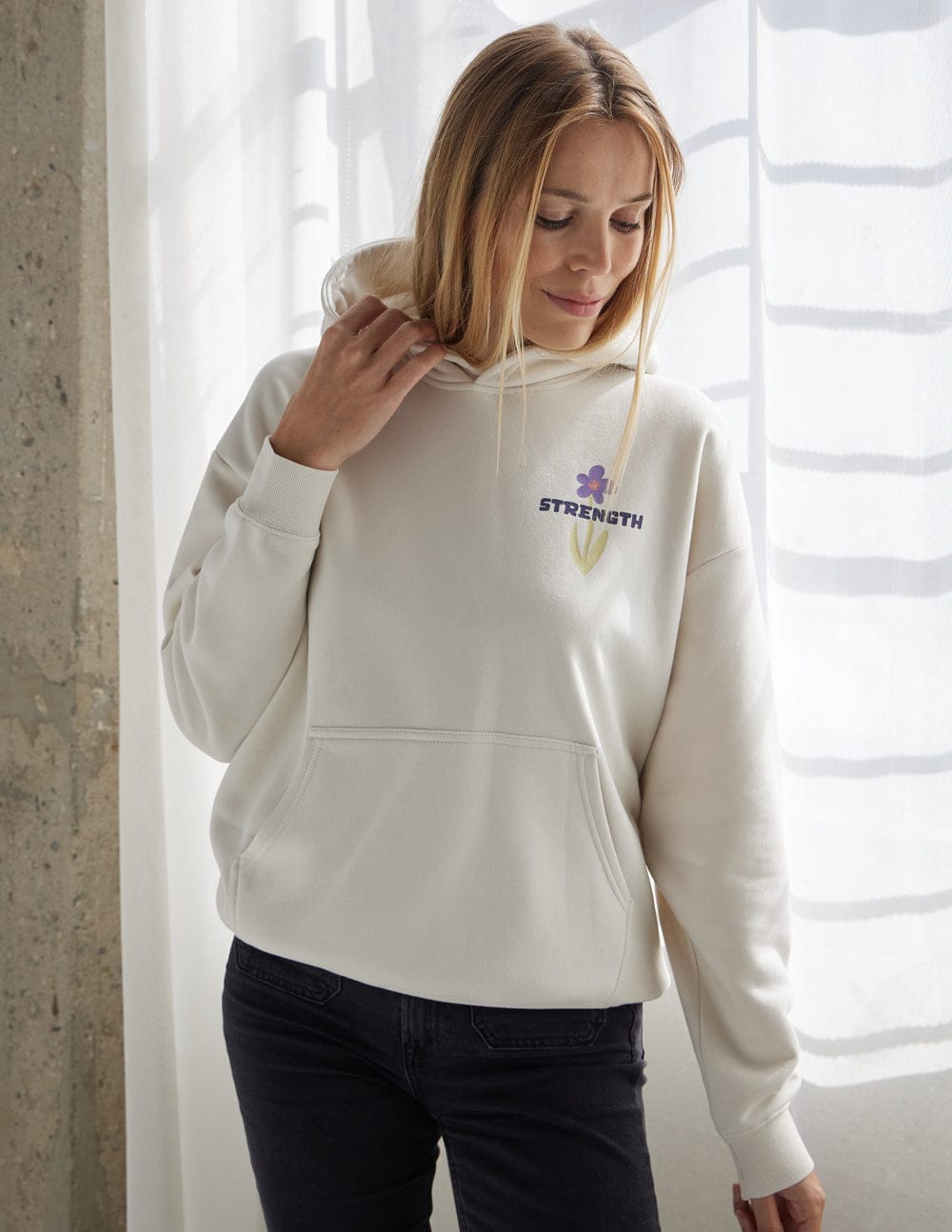 My Strength Floral Unisex Hoodie - A-1 Thread Vault