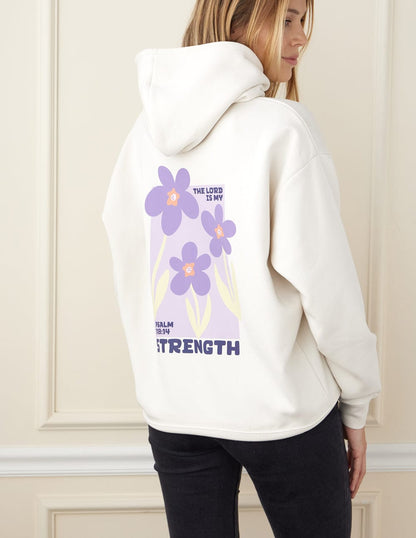 My Strength Floral Unisex Hoodie - A-1 Thread Vault