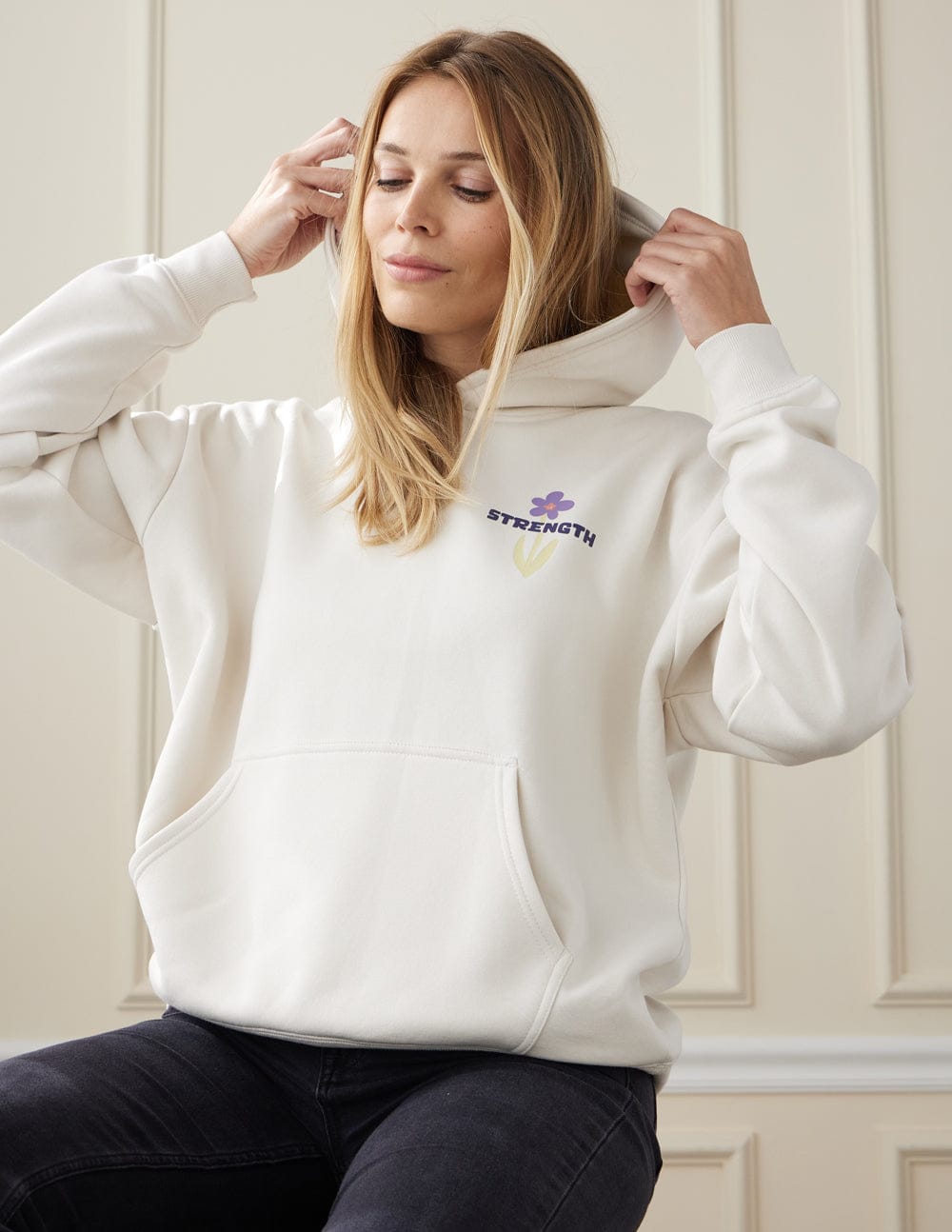 My Strength Floral Unisex Hoodie - A-1 Thread Vault