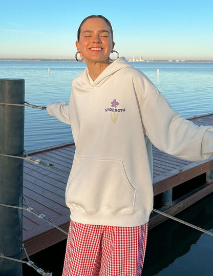 My Strength Floral Unisex Hoodie - A-1 Thread Vault
