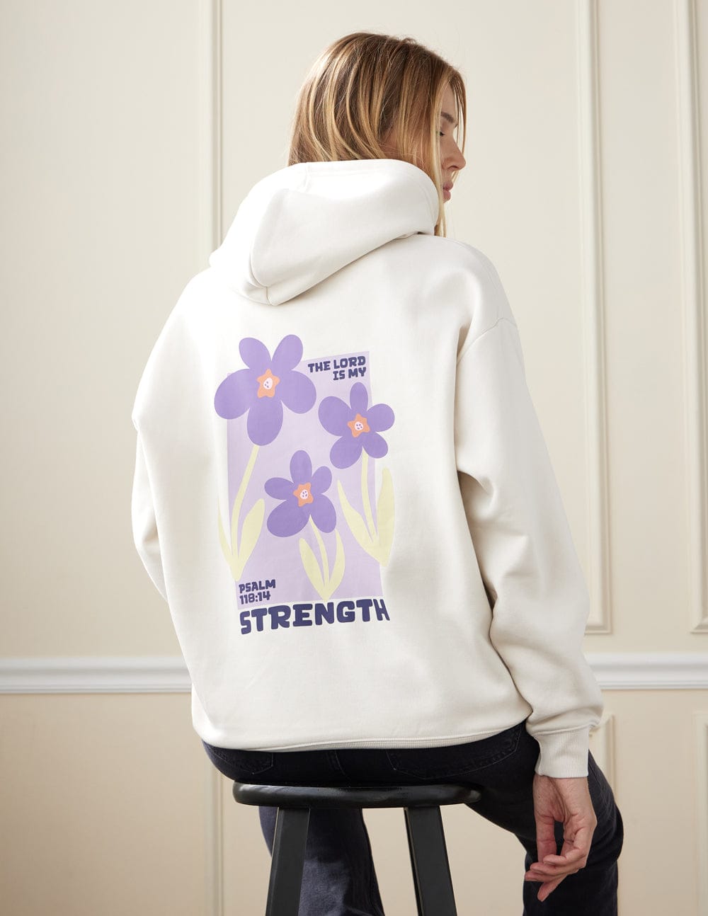 My Strength Floral Unisex Hoodie - A-1 Thread Vault