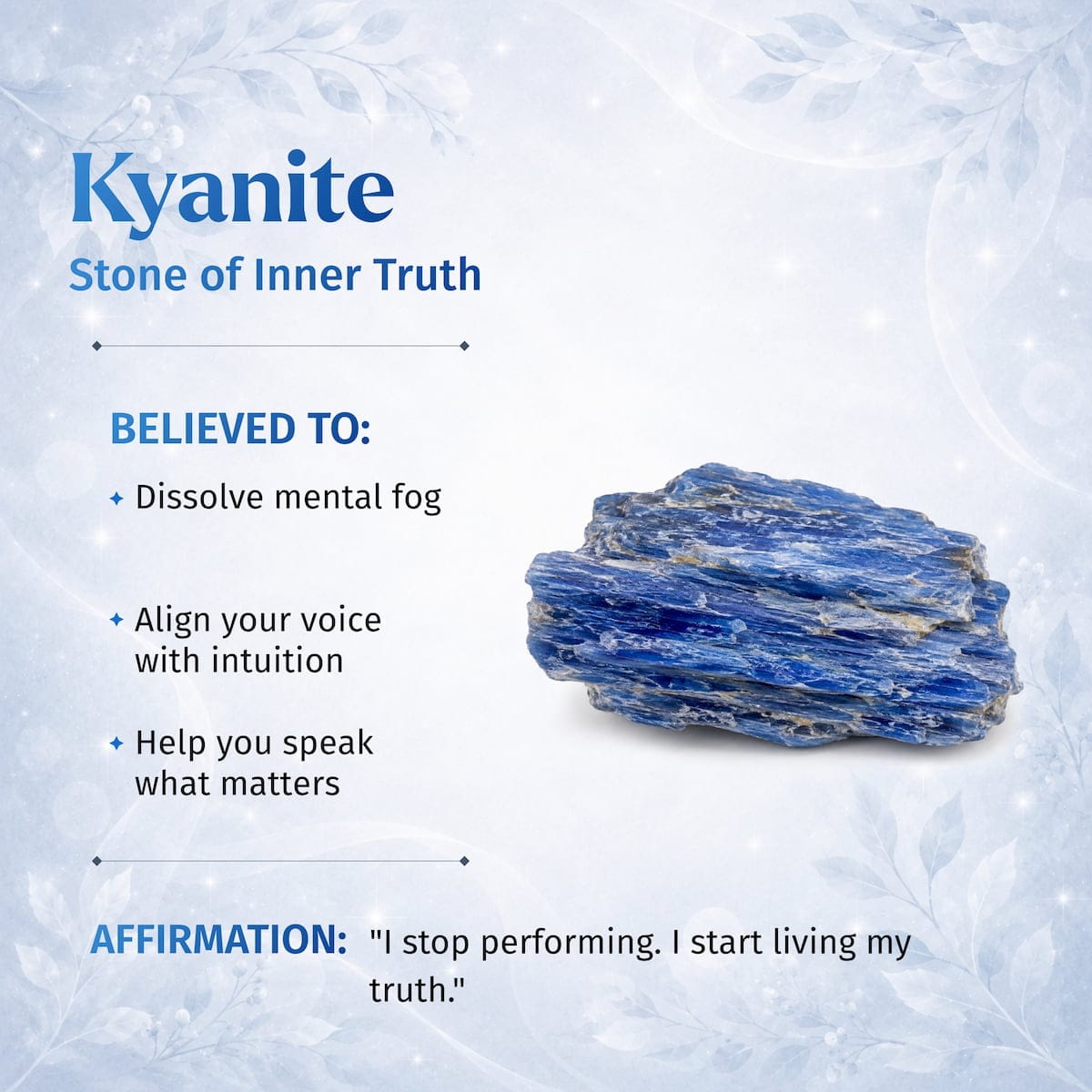 My Truth, My Power – Rare Kyanite Bracelet - A-1 Thread Vault