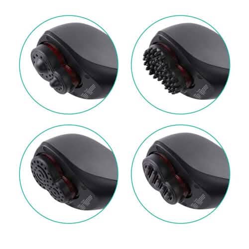 Naipo Handheld Massager with Heat & 4 Attachments - A-1 Thread Vault