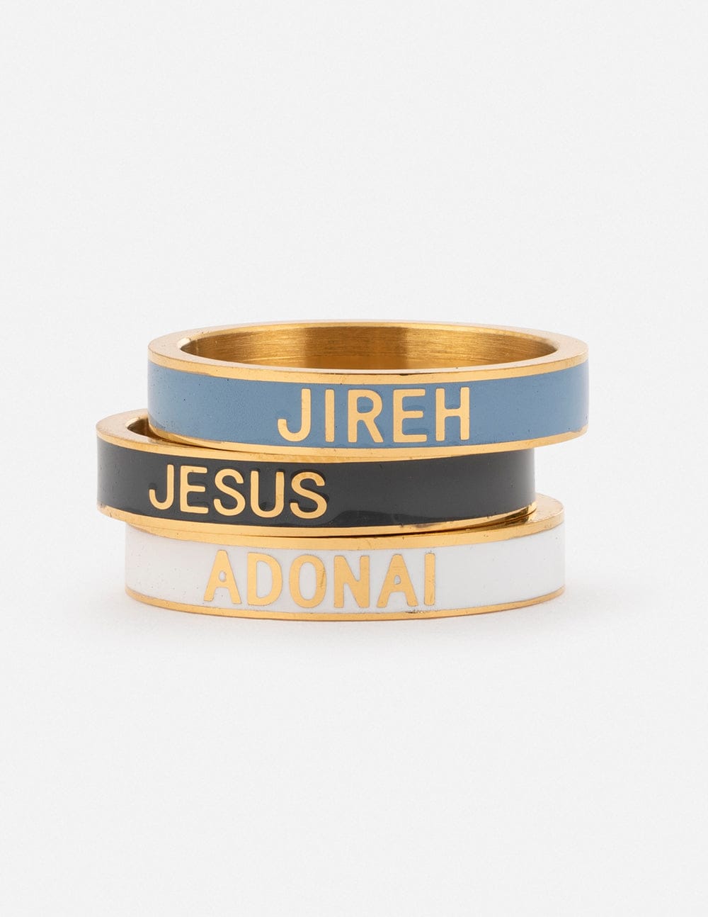 Names of God Enamel Ring Set - A-1 Thread Vault