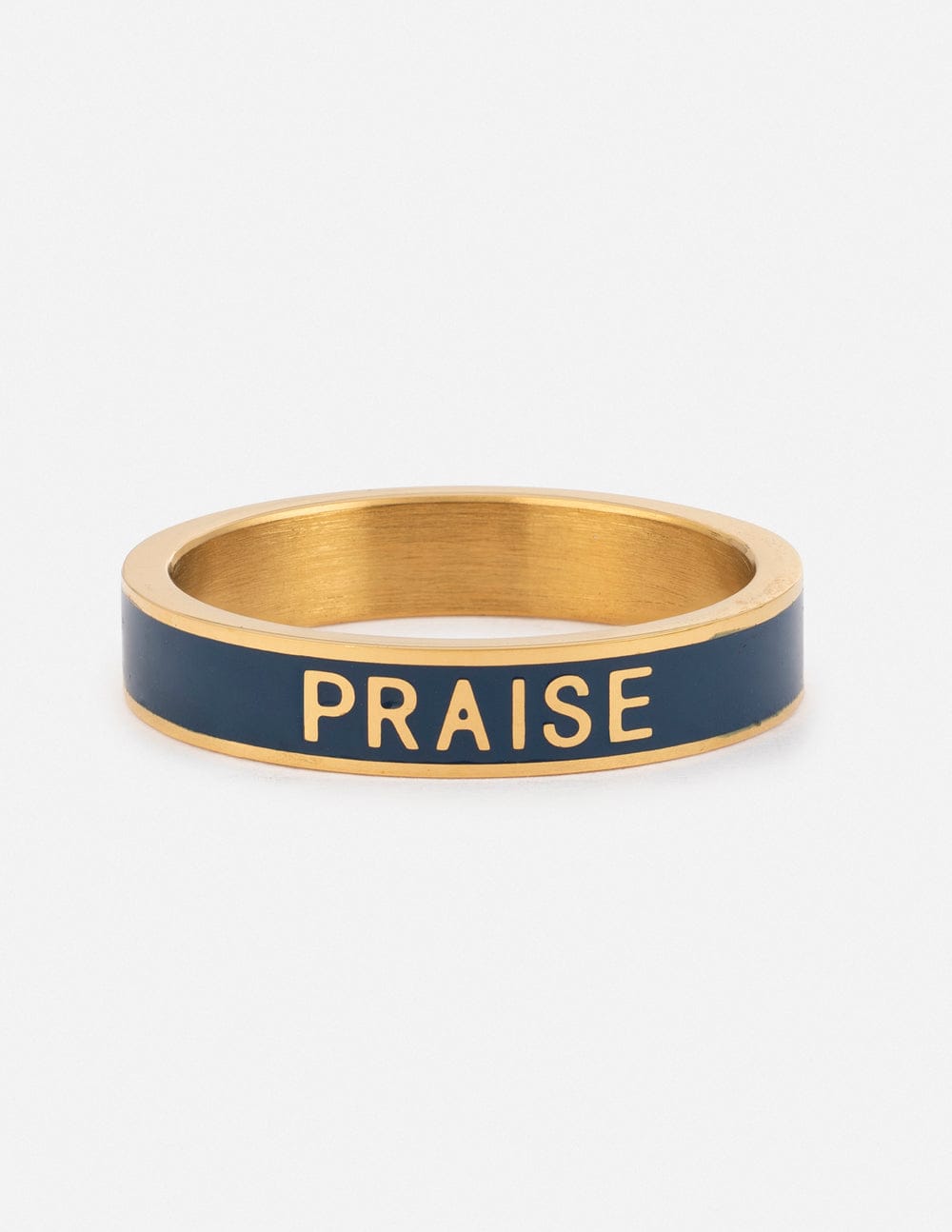 Navy Enamel Praise Ring - A-1 Thread Vault