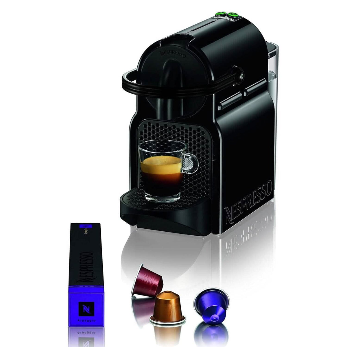 Nespresso Inissia Espresso Machine by De'Longhi 24 Oz. - Black (Refurbished) - A-1 Thread Vault